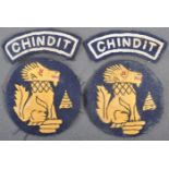 WWII SECOND WORLD WAR CHINDIT RELATED CLOTH PATCHES