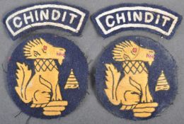 WWII SECOND WORLD WAR CHINDIT RELATED CLOTH PATCHES