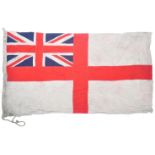 WWII SECOND WORLD WAR RELATED WHITE ENSIGN MALTA FLAG