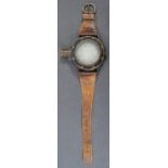 WWI FIRST WORLD WAR PERIOD WRIST COMPASS - PROPERTY OF AN RFC CAPTAIN