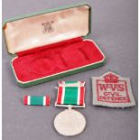 WVS WOMEN'S VOLUNTARY SERVICE - ORIGINAL CASED MEDAL & PATCH