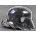 ORIGINAL WWII SECOND WORLD WAR GERMAN DOUBLE-DECAL STAHLHELM