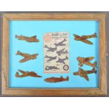 RARE SET OF BRITISH MADE WWII RAF ' STICKY-BACK MODELS '