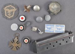 COLLECTION OF ASSORTED ORIGINAL WWII GERMAN MILITARY ITEMS