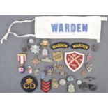 COLLECTION OF WWII ARP AIR RAID PRECAUTIONS RELATED BADGES