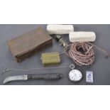 COLLECTION OF ASSORTED WWII MILITARY RELATED ITEMS