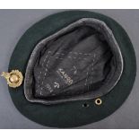 POST-WWII SECOND WORLD WAR KANGOL BERET & CAP BADGE