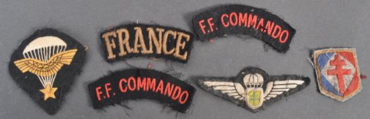 WWII SECOND WORLD WAR INTEREST - FRENCH COMMANDO PATCHES