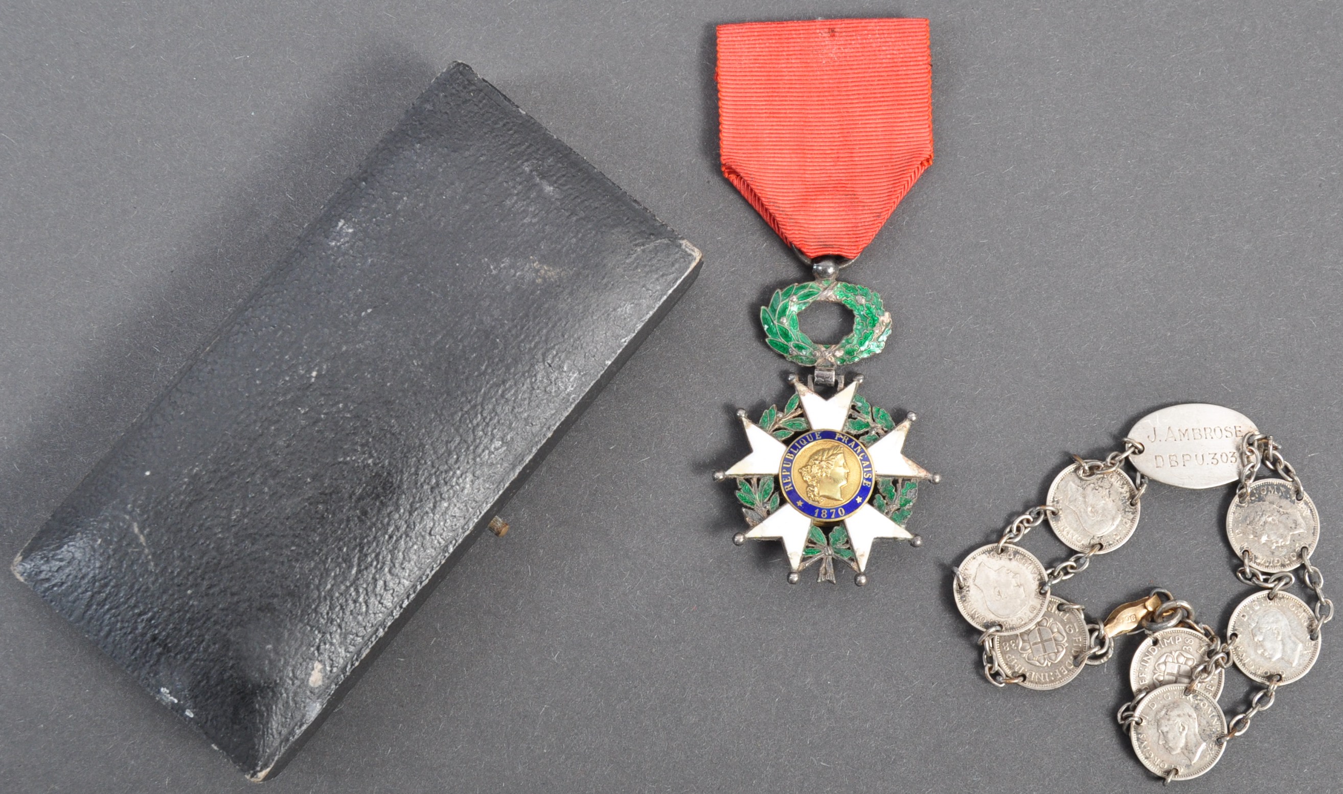 WWII SECOND WORLD WAR INTEREST FRENCH LEGION OF HONOUR MEDAL