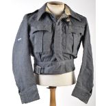 WWII SECOND WORLD WAR PATTERN RAF TUNIC & WHISTLE