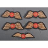 WWII INTEREST ' SF ' JEDBURGH CLOTH UNIFORM PATCHES