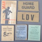 ORIGINAL WWII SECOND WORLD WAR HOME GUARD / LDV ARMBANDS