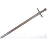 ANTIQUE 18TH CENTURY SUDANESE LONG SWORD / KASKARA