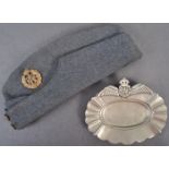 ORIGINAL WWII SECOND WORLD WAR RAF AIRCREW CAP & ASHTRAY