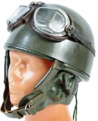 ORIGINAL 20TH CENTURY MILITARY MOTORCYCLE DISPATCH RIDER'S HELMET