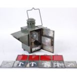 ORIGINAL 1943 WWII SECOND WORLD WAR DIRECTIONAL SIGNAL LANTERN