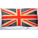 LARGE ORIGINAL WWII RAF ROYAL AIR FORCE UNION FLAG - RAF WOODHALL SPA