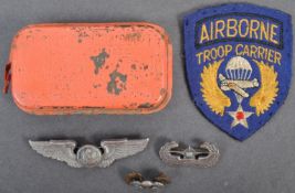 COLLECTION OF ASSORTED WWII RELATED US ARMY MILITARY ITEMS