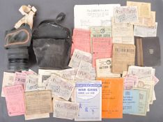 COLLECTION OF ASSORTED WWII SECOND WOLRLD WAR HOME FRONT ITEMS