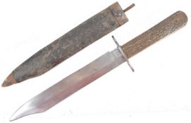 WWI FIRST WORLD WAR PERIOD GERMAN KNIFE & SCABBARD