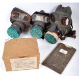 COLLECTION OF WWII SECOND WORLD WAR GAS MASKS