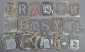 COLLECTION OF VINTAGE MILITARY / ARMY VEHICLE STENCILS