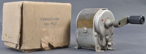 WWII SECOND WORLD WAR INTEREST SMALL HAND-CRANKED GENERATOR