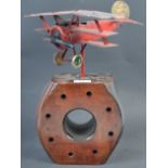 WWI FIRST WORLD WAR RED BARON TINPLATE MODEL DISPLAY