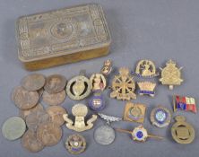 WWI FIRST WORLD WAR PRINCESS MARY TIN & BADGES ETC