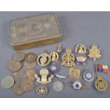 WWI FIRST WORLD WAR PRINCESS MARY TIN & BADGES ETC