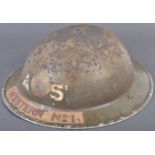 WWII SECOND WORLD WAR NATIONAL FIRE SERVICE HELMET