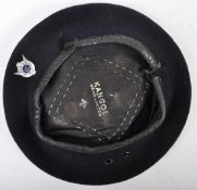 WWII INTEREST - VINTAGE KANGOL LIMITED BERET WITH BBC CAP BADGE