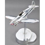 IMPRESSIVE WWII HAWKER HURRICANE CHROME ART DECO STATUE