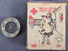 WWII SECOND WORLD WAR ESCAPE COMPASS HIDDEN IN MATCHBOX