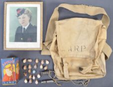 COLLECTION OF ASSORTED WWII ARP / CIVIL DEFENCE RELATED ITEMS