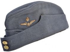 WWII SECOND WORLD WAR RAF NAMED SIDE CAP / FORAGE CAP