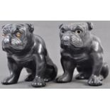 PAIR OF 1940S BRITISH MADE ' CHURCHILL ' RELATED BULLDOG STATUES