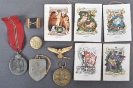 COLLECTION OF ASSORTED WWII THIRD REICH NAZI GERMAN MEDALS ETC