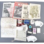 COLLECTION OF ASSORTED WWI & WWII MILITARY RELATED ITEMS