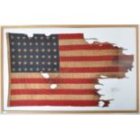 WWII SECOND WORLD WAR DATED 1944 US FLAG - IWO JIMA INTEREST