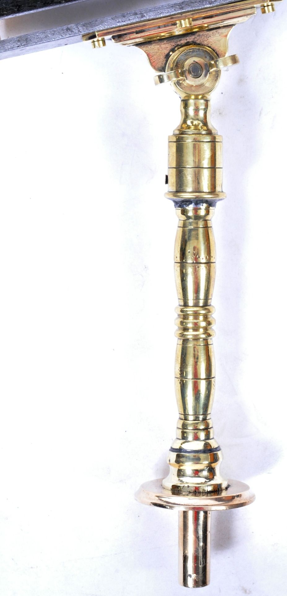 19TH CENTURY POLISHED BRASS AND STEEL CASED NAVAL TELESCOPE - Image 3 of 5