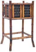 19TH CENTURY AESTHETIC MOVEMENT BAMBOO / CANE PLANTER STAND