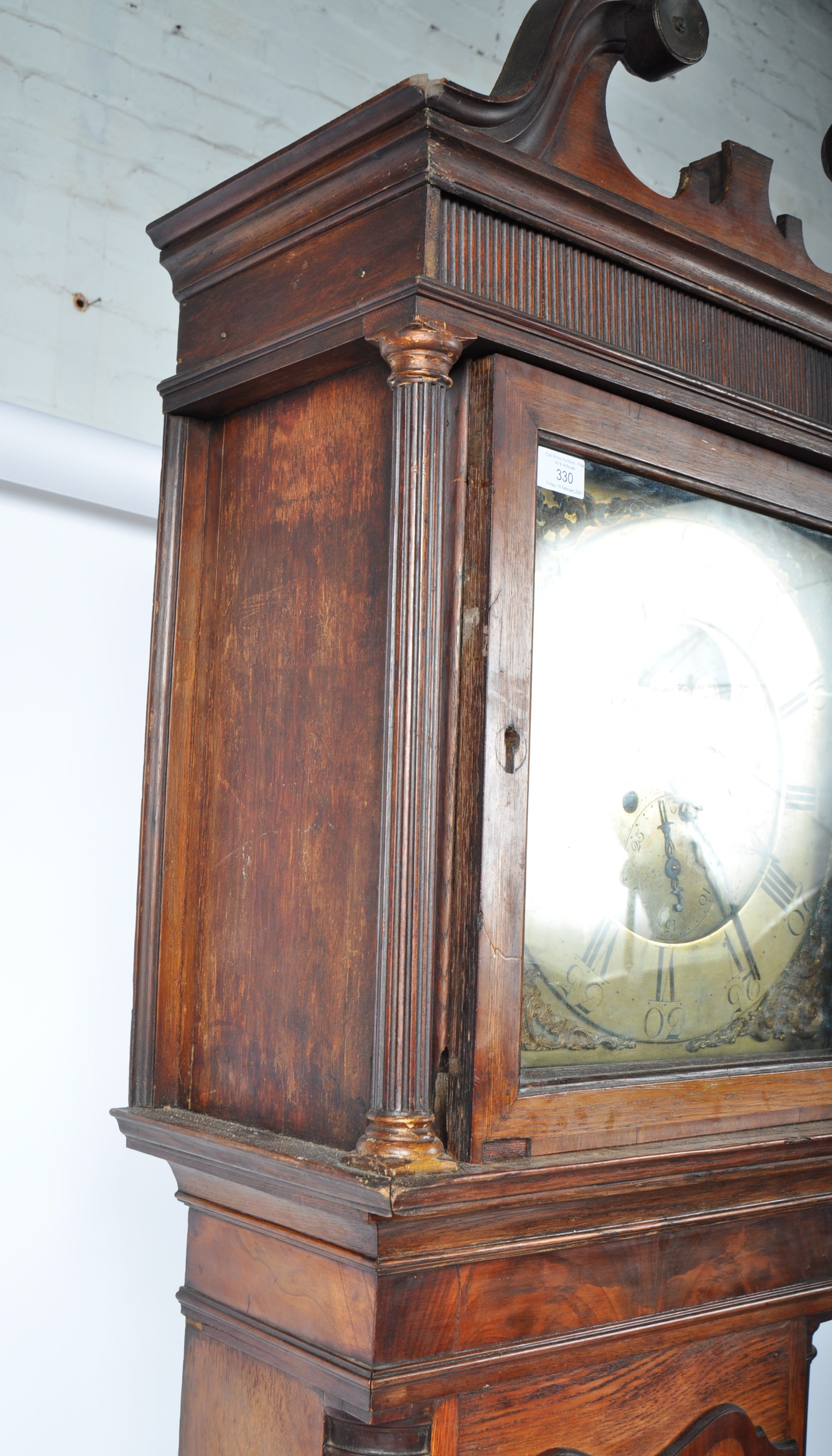 18TH CENTURY LAWSON NEWTON - LE - WILLOWS MOONPHASE LONGCASE CLOCK - Image 11 of 16