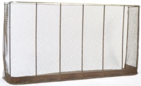 LARGE AND IMPRESSIVE MESH BRASS NURSERY FIRE FENDER