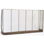 LARGE AND IMPRESSIVE MESH BRASS NURSERY FIRE FENDER