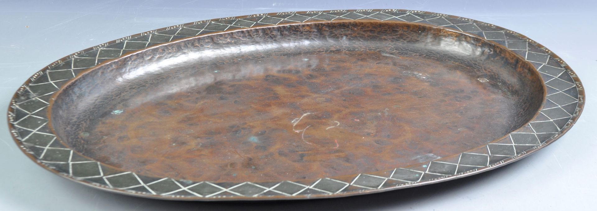 HUGH WALLACE OF CHESHIRE ARTS AND CRAFTS COPPER TRAY - Image 2 of 2