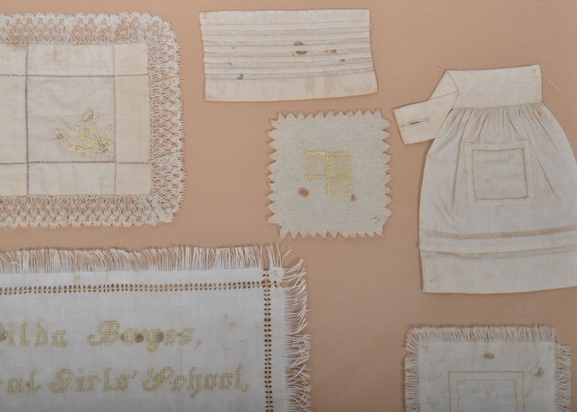 CHARMING 19TH CENTURY SAMPLER / SAMPLE COLLECTION - Image 4 of 5