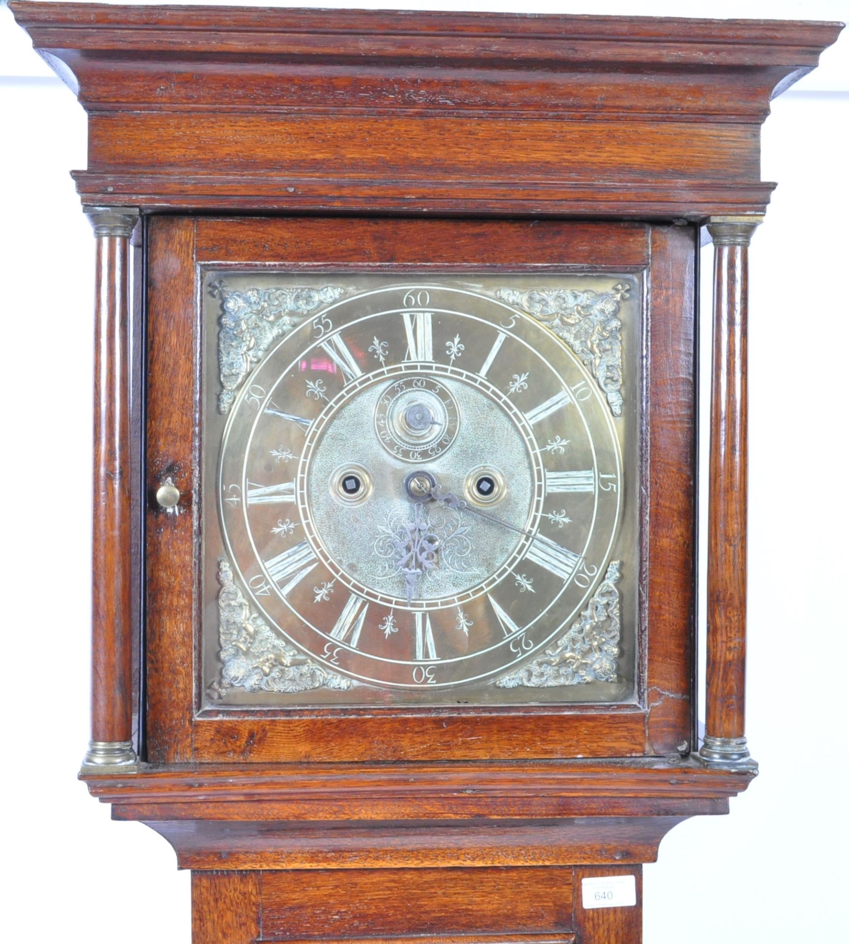 ANTIQUE GEORGIAN OAK 8 DAY LONGCASE CLOCK - Image 2 of 12