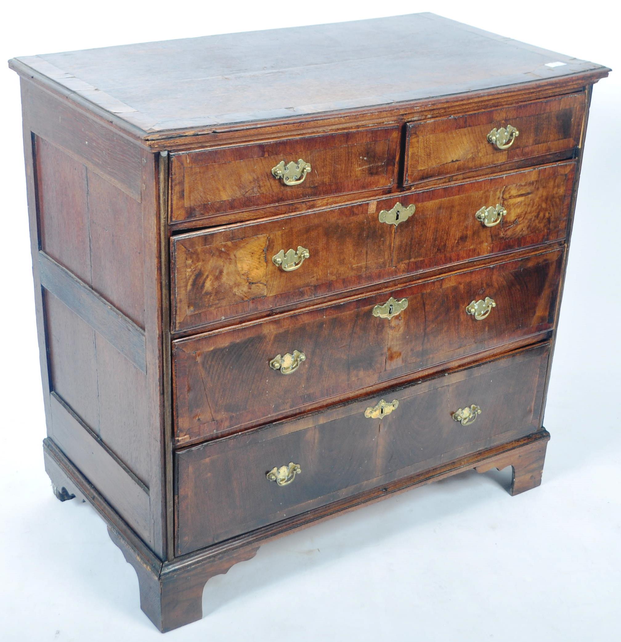 ANTIQUE 17TH CENTURY QUEEN ANNE WALNUT CHEST OF DRAWERS - Image 2 of 7
