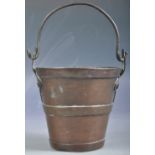 CHARMING 19TH CENTURY VICTORIAN MINIATURE COPPER BUCKET